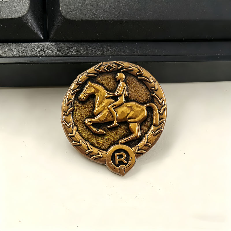 Vintage Collectible Jewelry - Lencana Penunggang Kuda Muda Jerman Lencana