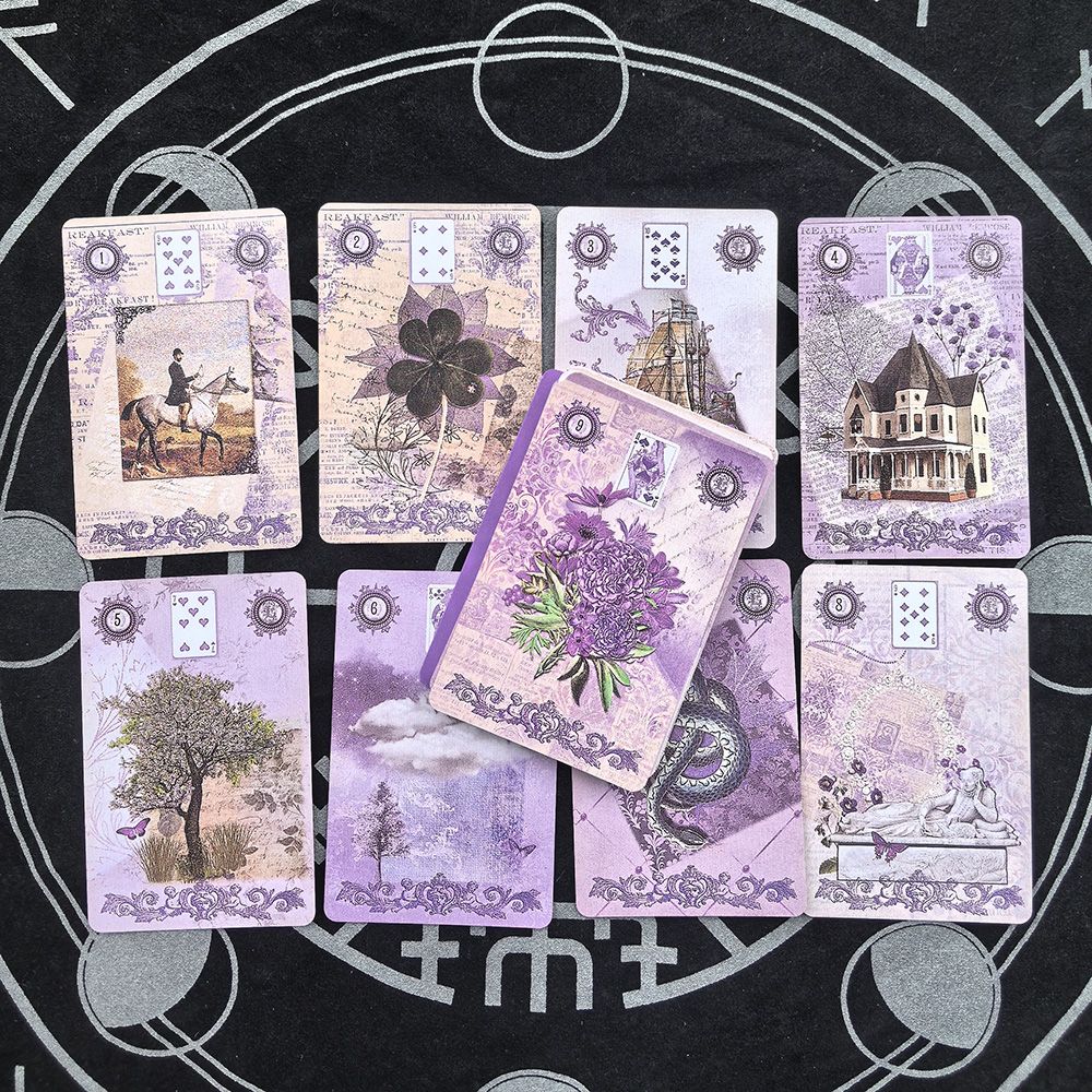 Vintage Collectible Cards - Lavender Lenormand Deck 9*6cm - 36