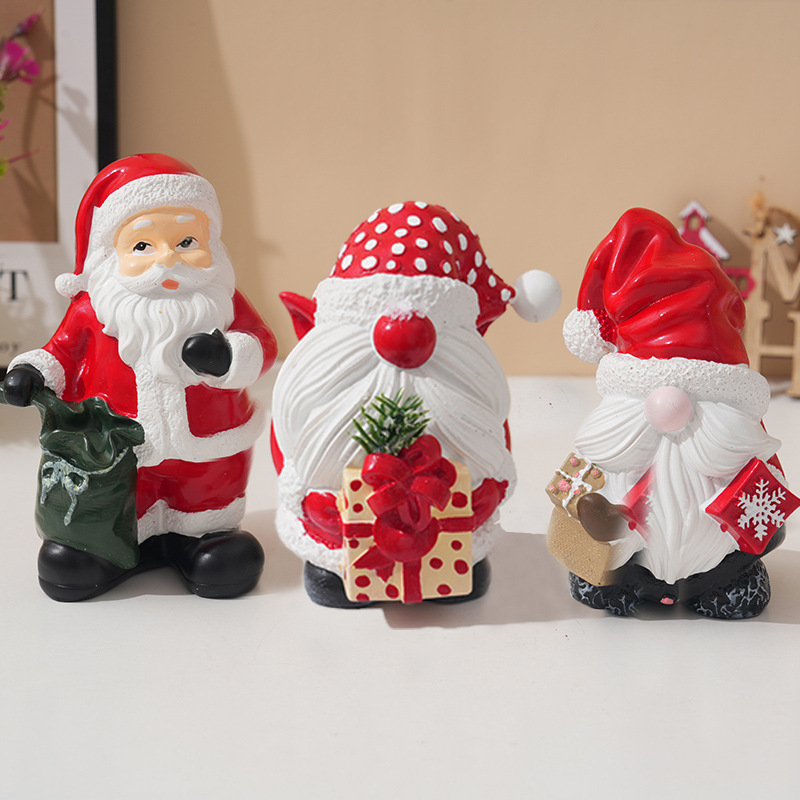 Ornamen Resin Santa Natal Deko - Vintage Collectible Santa ulasan dan harga