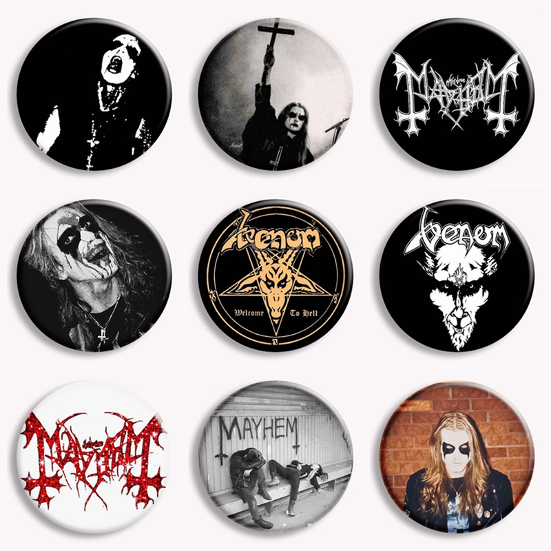 Rock Mayhem Band kancing lembu - Vintage Collectible Jewelry ulasan dan harga