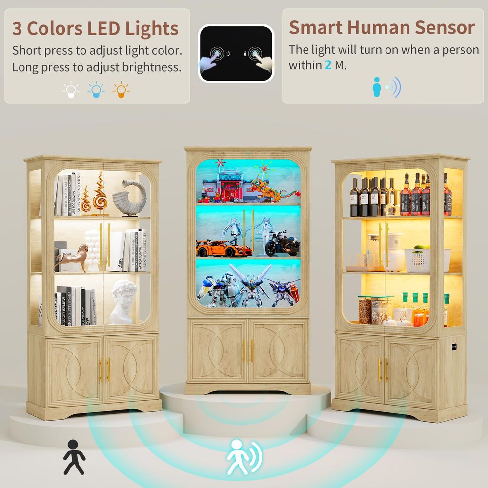 Lemari Pajangan dengan Pintu K - Collectible Collection ulasan dan harga