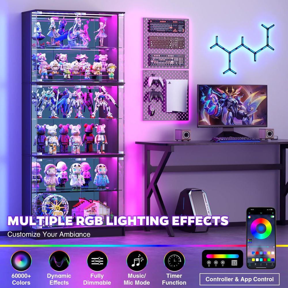 Lemari Pajangan dengan Pintu K - Collectible Collection ulasan dan harga