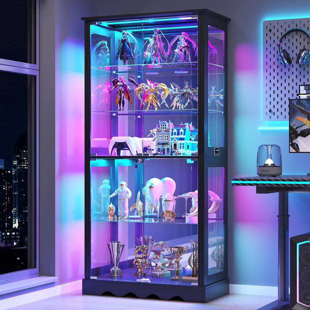 Lemari Pajangan dengan Pintu K - Collectible Collection ulasan dan harga