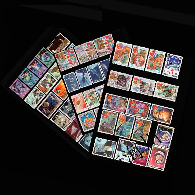 100 Stempel Luar Angkasa Berbe - Collectible Vintage Postage Stamps ulasan dan harga