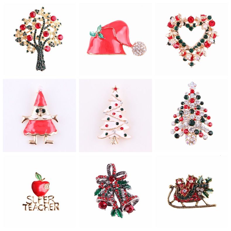 Koleksi Bros Natal Berhias Ber - Vintage Collectible Santa ulasan dan harga