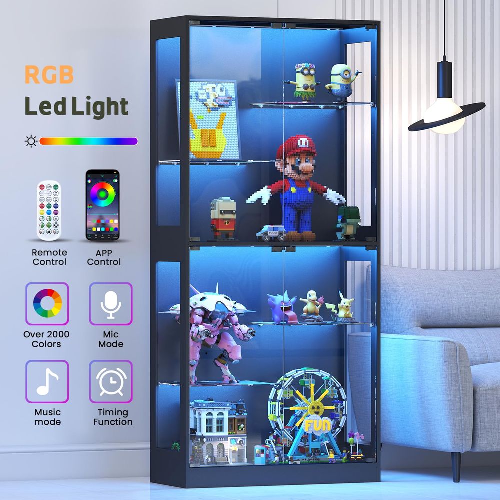 Lemari Pajangan dengan Pintu K - Collectible Collection ulasan dan harga